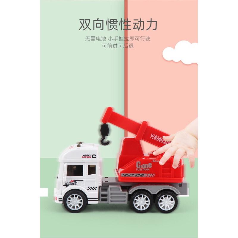吊車 玩具車 機車 兒童玩具 工程車 迴力車 消防車 環衛 挖土機 變形小汽車男女孩 生日禮物 小車車 模型車 獎品禮物-細節圖9