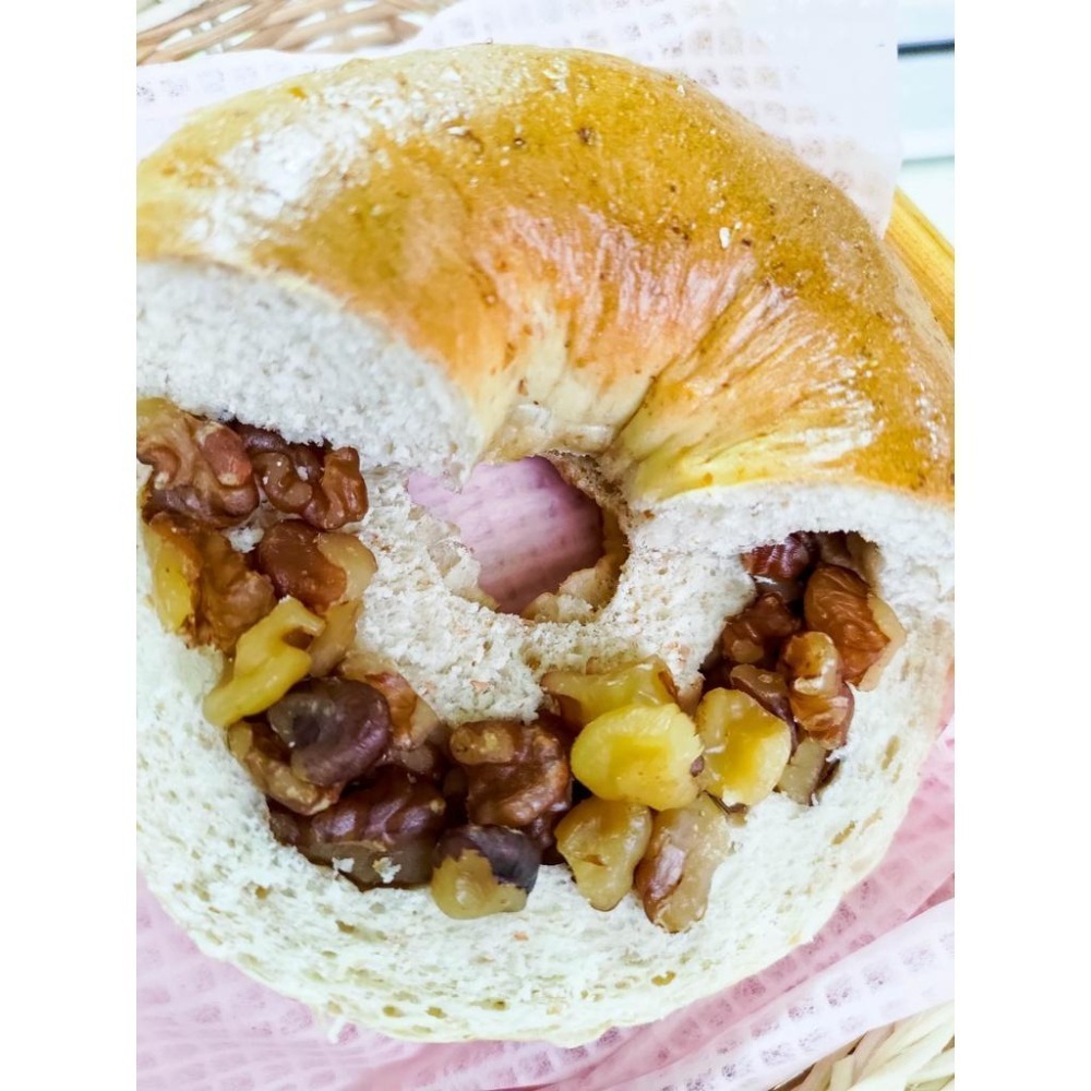 [圓之坊]手工貝果bagel 堅果果乾自製內餡 老麵製作手工川燙 外Q內軟 低糖低油奶素 絕無添加 單純健康 下單後現做-細節圖3