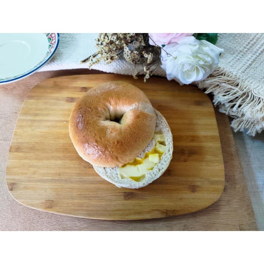 [圓之坊]裸麥貝果bagel 堅果果乾自製內餡 老麵製作手工川燙 外Q內軟 低糖低油奶素 絕無添加 單純健康 下單後現做-細節圖2