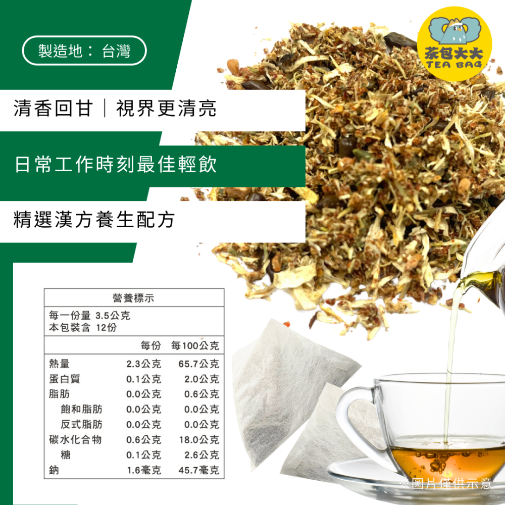 輕明舒目茶(12入/袋)｜加入 茶包大大 官網享會員價 $89-細節圖2