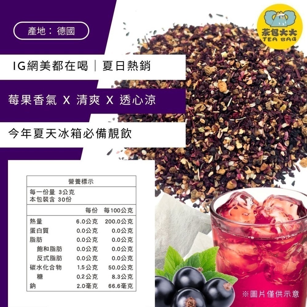 黑醋栗果茶量販包(30入/袋) ｜加入 茶包大大 官網享會員價 $209-細節圖2