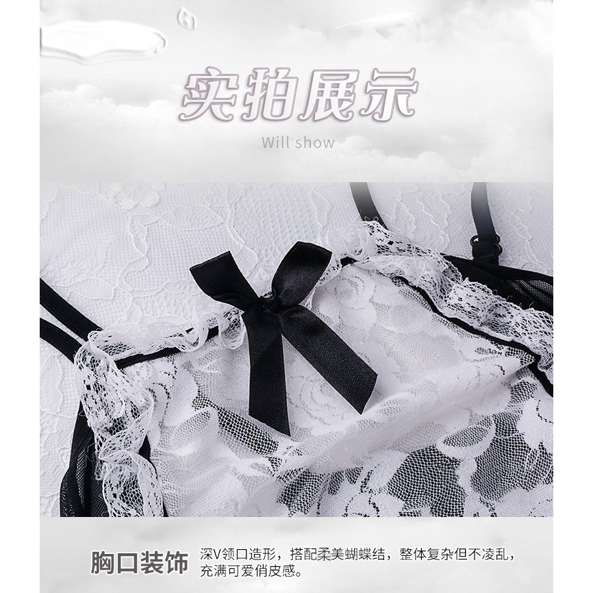 情趣內衣 女僕誘惑COSPLAY 五件配件組 性感調情衣 502-細節圖4