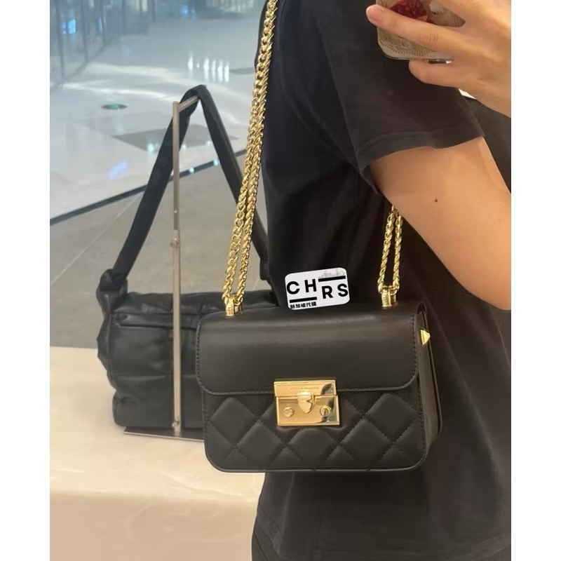 ￼開發票🧾Chrs代購 🔥 小ck小香風 鏈條包 菱格紋 小方包 側背包 單肩包-細節圖4