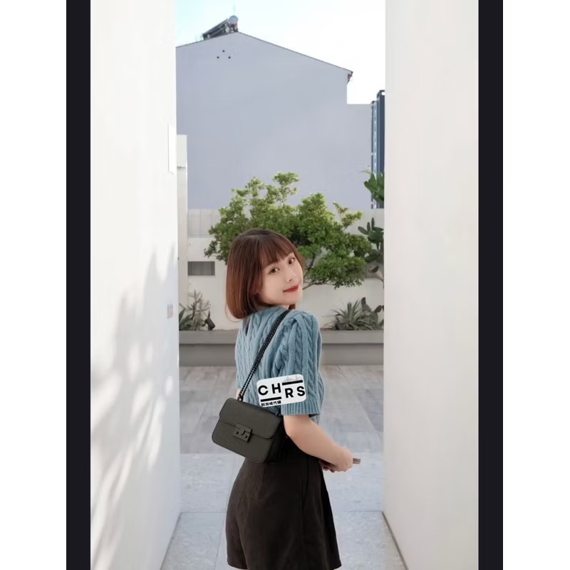 ￼開發票🧾Chrs代購 🔥 小ck小香風 鏈條包 菱格紋 小方包 側背包 單肩包-細節圖6