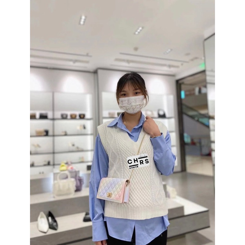 開發票🧾Chrs代購 💗Charles & Keith 小CK WOC小香風 菱格鍊帶長夾 黑 CK6-708404-細節圖3