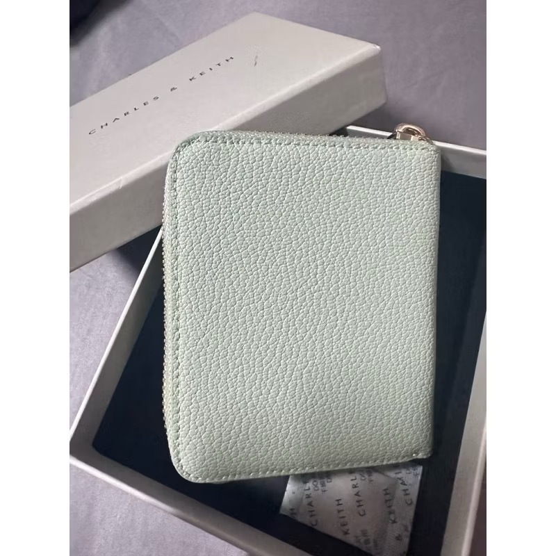 ￼開發票🧾Chrs代購 Charles & Keith 小ck 拉鍊 短夾 皮夾 卡夾 皮包 CK6-10770597-細節圖7