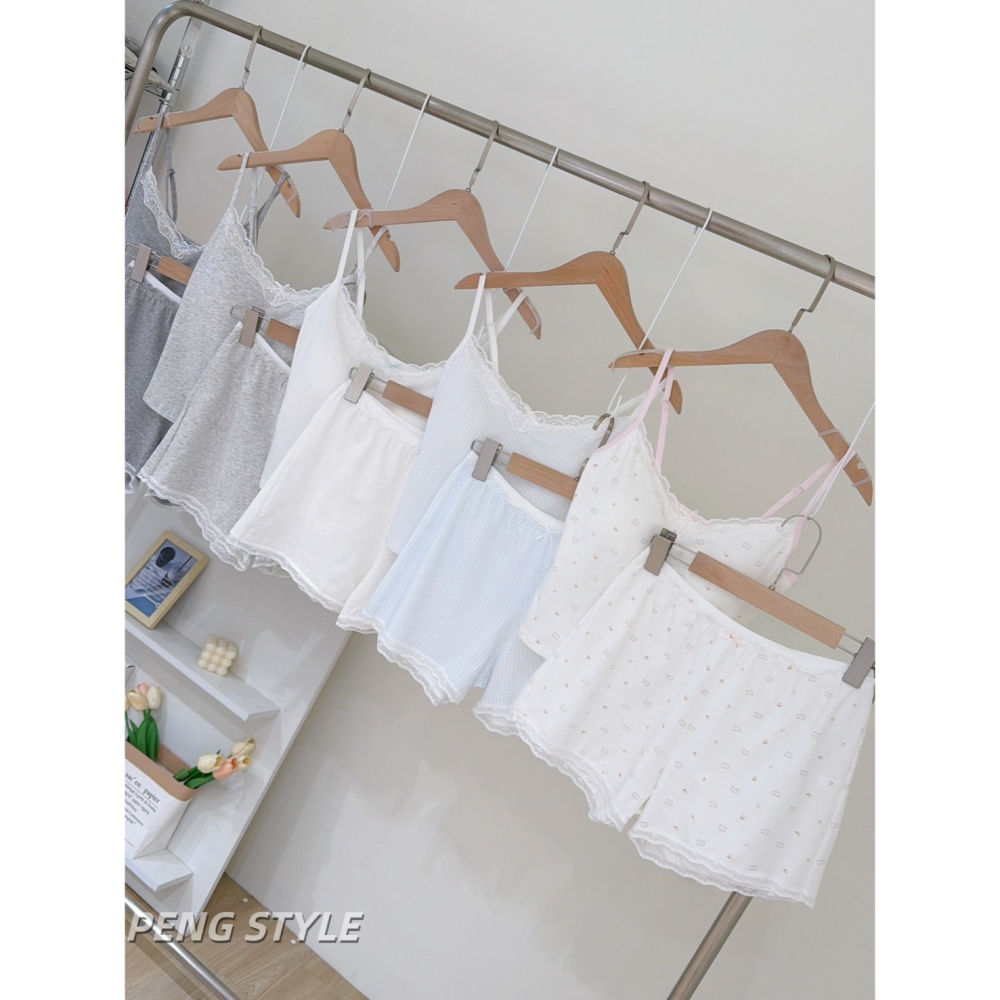 【PENG_STYLE】預購#5078❤️甜而不膩罩杯居家套裝-細節圖2