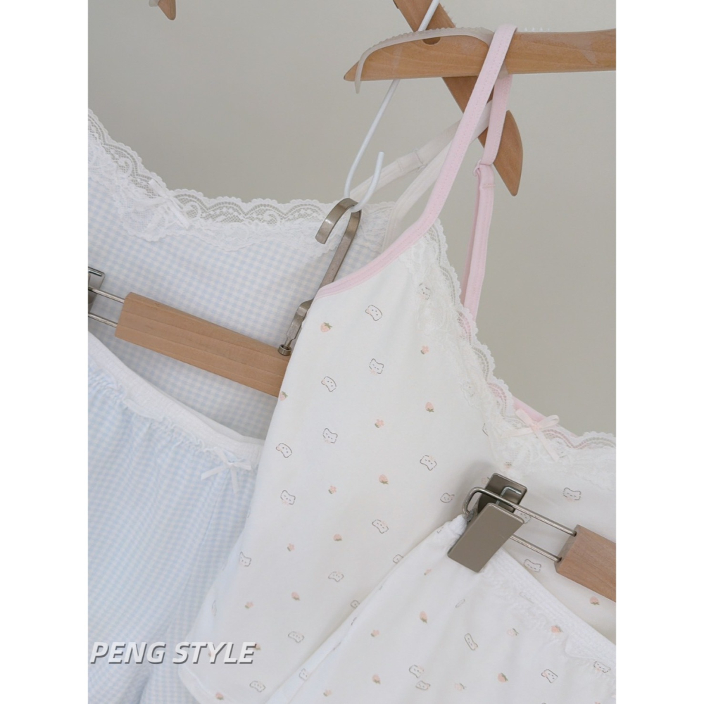 【PENG_STYLE】預購#5078❤️甜而不膩罩杯居家套裝-細節圖3