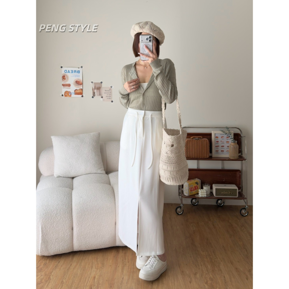 【PENG_STYLE】8月新款✨預購#11170 韓🇰🇷秋款🍂捲條針織混羊毛排釦外套-細節圖8
