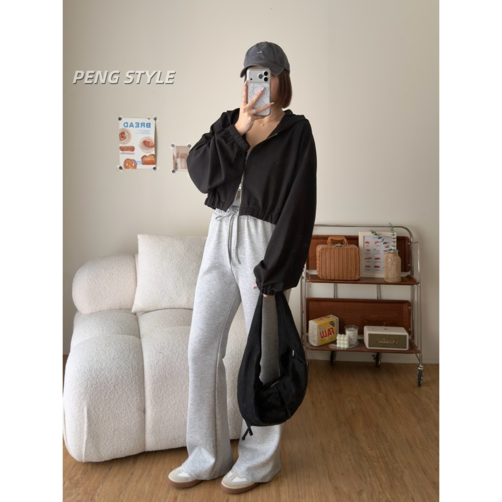 【PENG_STYLE】8月新款✨預購#85242 春夏季新款搭配𝗼𝗼𝘁𝗱涼感防曬拉鍊外套-細節圖5
