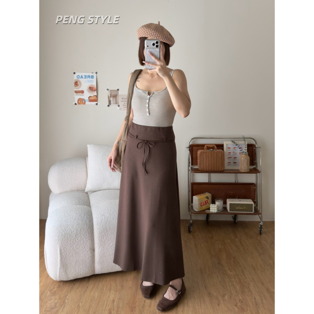 【PENG_STYLE】8月新款✨預購#1830 韓版🇰🇷秋款🍂連體杯排釦雙肩帶背心小可愛-細節圖3