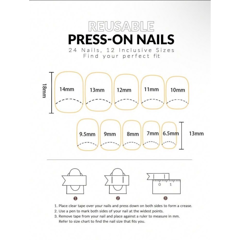 短方型美甲貼片組-細節圖6