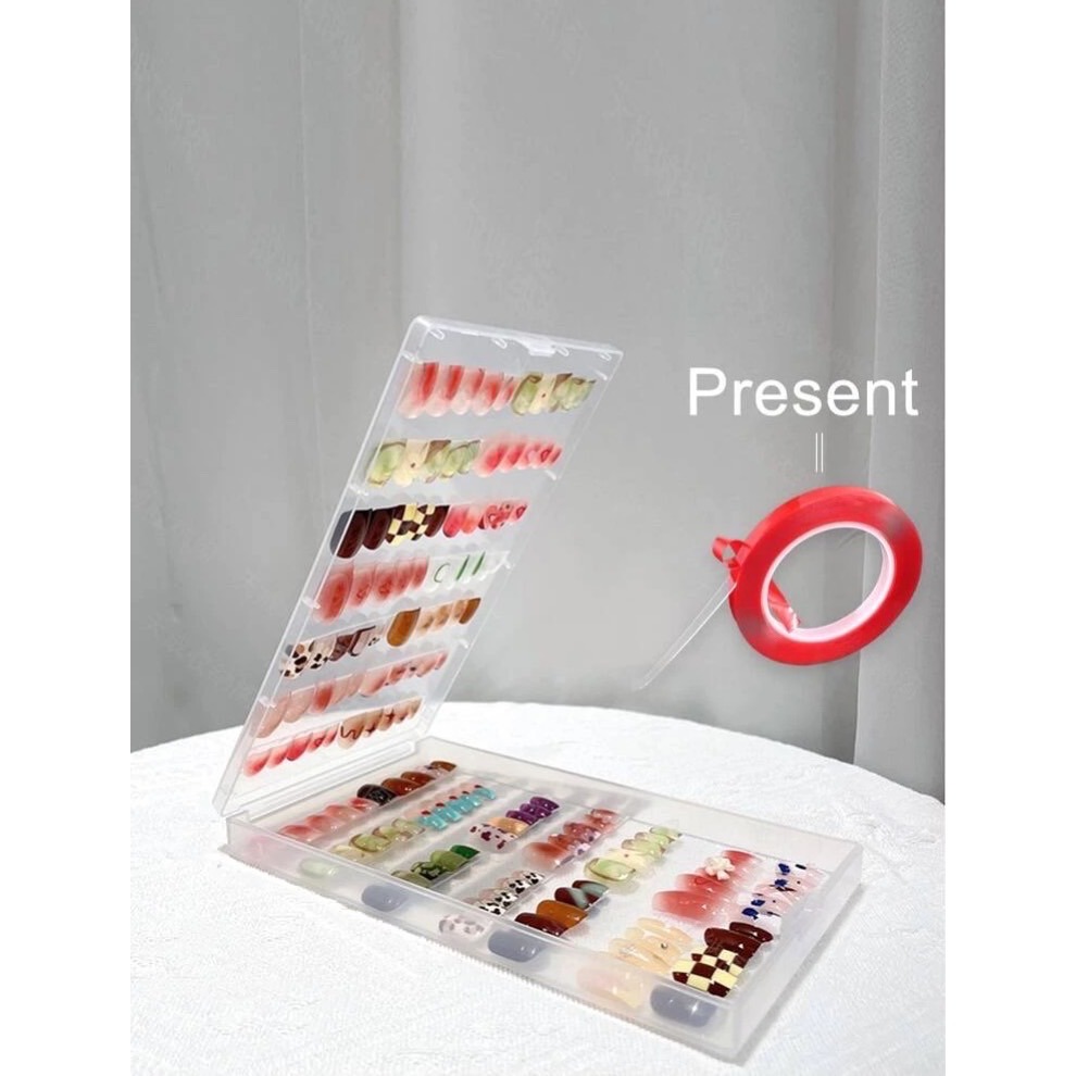 美甲收納盒附膠帶-細節圖2