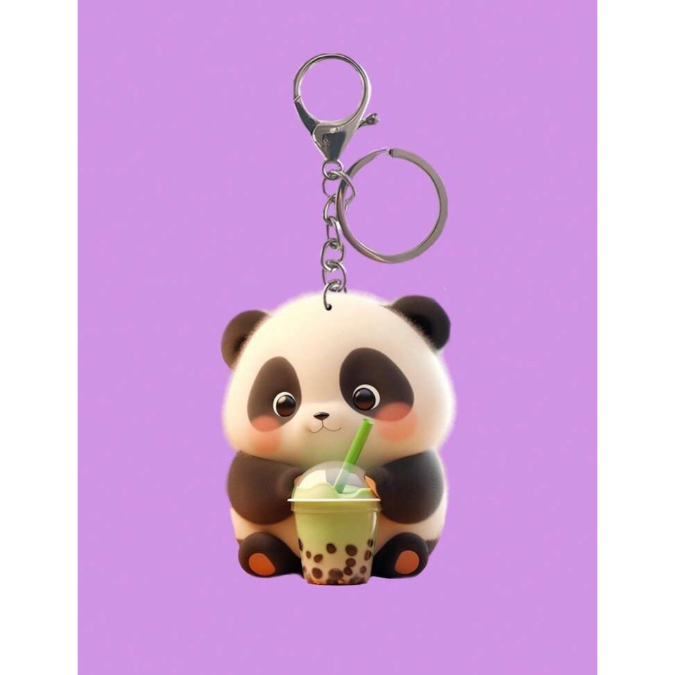 2D動物喝飲料壓克力吊飾-規格圖7