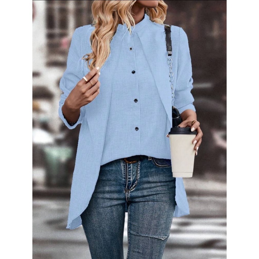 不對稱下擺襯衫-細節圖6