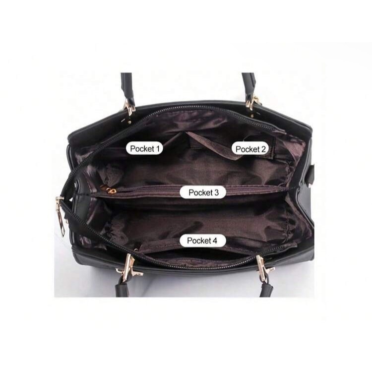 時尚手提包含絨球裝飾-細節圖4