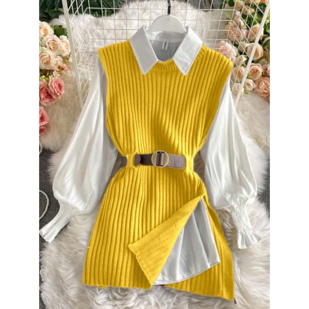 圓領無袖簡約背心-規格圖3