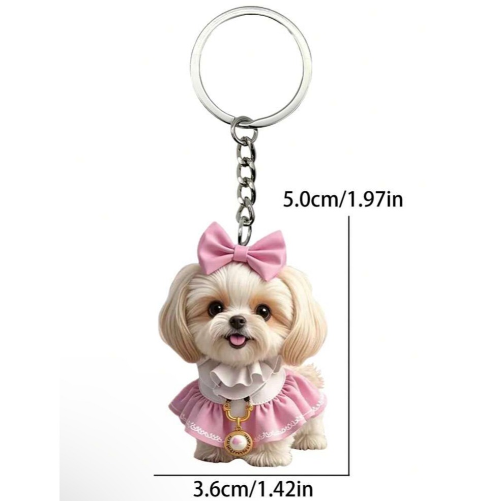 2D動物站姿壓克力吊飾-細節圖3