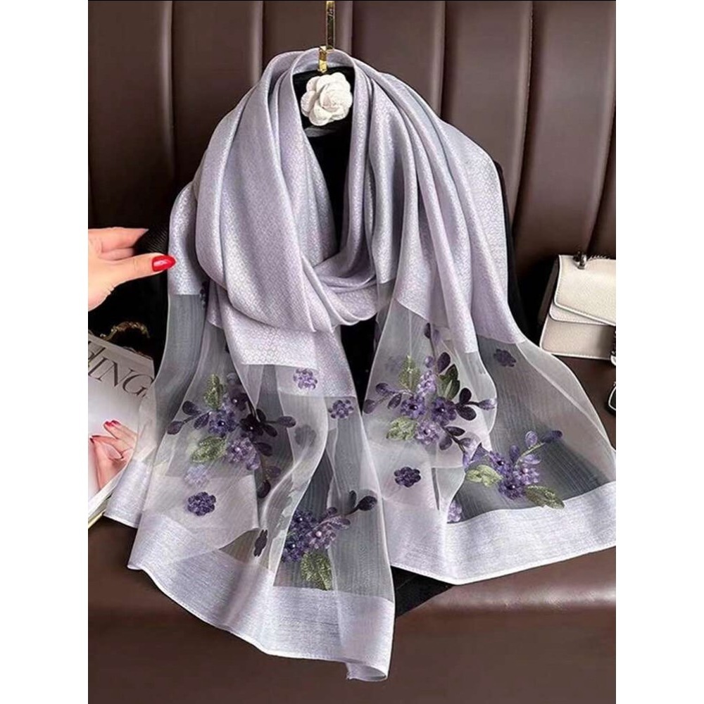 繡花珠片薄型圍巾-規格圖10