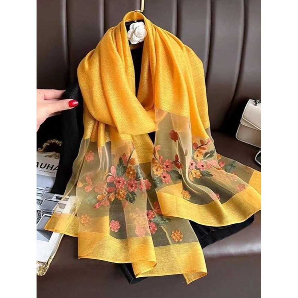 繡花珠片薄型圍巾-規格圖10