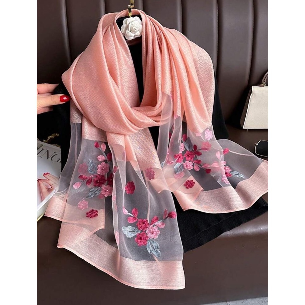 繡花珠片薄型圍巾-規格圖10