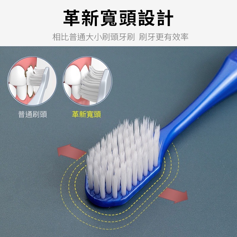 【CREATE】健康生活 日本製寬頭超極細毛牙刷-軟毛/普硬（顏色隨機）軟毛牙刷 中毛牙刷 加寬牙刷 寬頭牙刷 極細毛-細節圖4