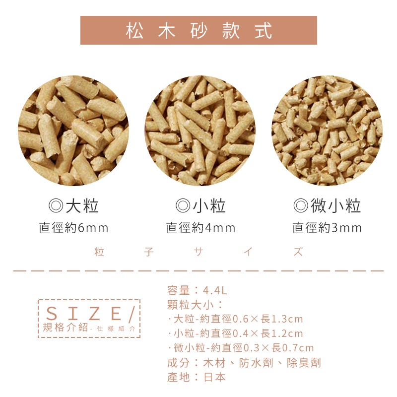 【Kao日本花王】日本製松木砂4.4L 松木貓砂 貓沙 天然松木砂 木屑砂 崩解型 低粉塵-細節圖5