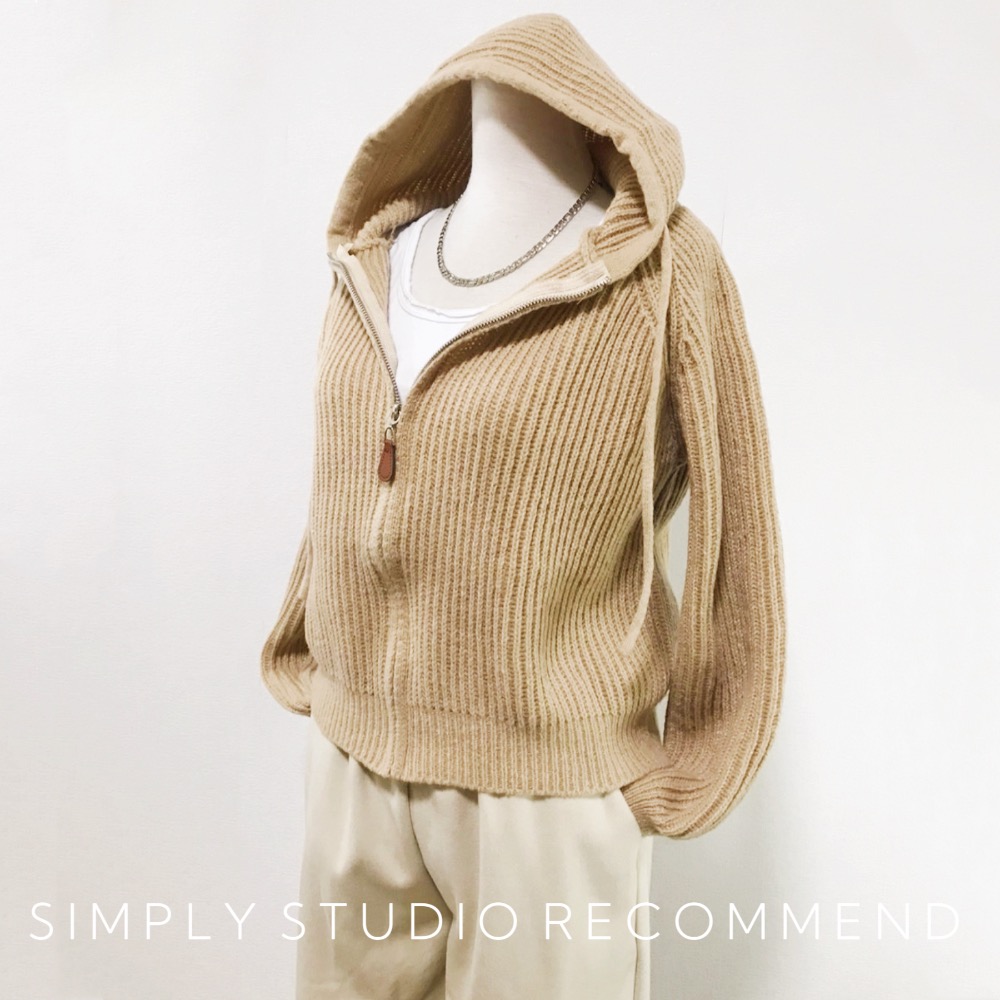 𝐒𝐈𝐌𝐏𝐋𝐘 𝐒𝐓𝐔𝐃𝐈𝐎 ☻ 韓版 秋冬新款 慵懶連帽開衫針織毛衣外套  2色售-細節圖5