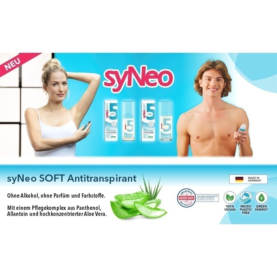 男女適用溫和型蘆薈止汗除臭噴霧(德國製) 30ml-syNeo 5【效期:開封後24個月】-細節圖3