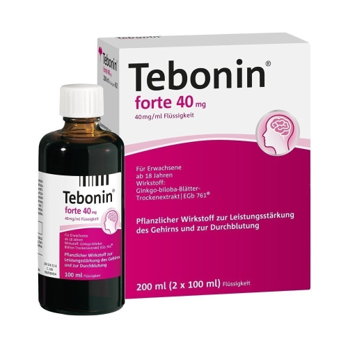 循例寧滴劑forte 40mg(德國製) 100ml*2瓶-Tebonin【效期:2027/03】