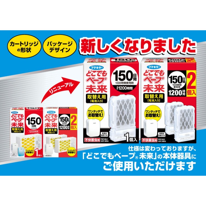 未來系列防蚊補充片(防蚊蟲用)(日本監製) 150天用*2片-Fumakilla-細節圖2