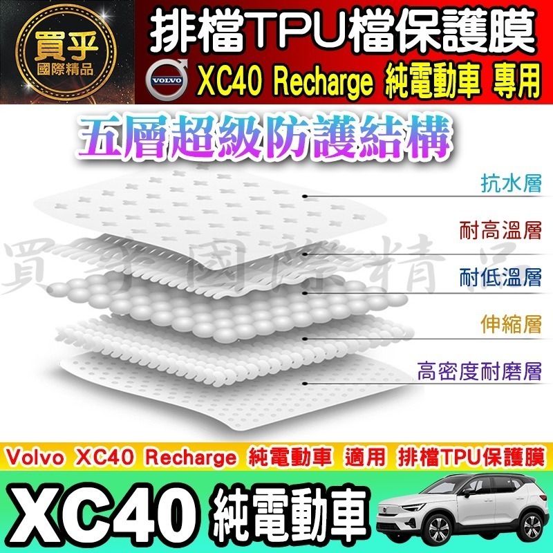 【現貨】VOLVO EC40 C40 XC40 排檔 TPU 保護膜 排檔膜 排檔保護 電動車 純電動-細節圖3