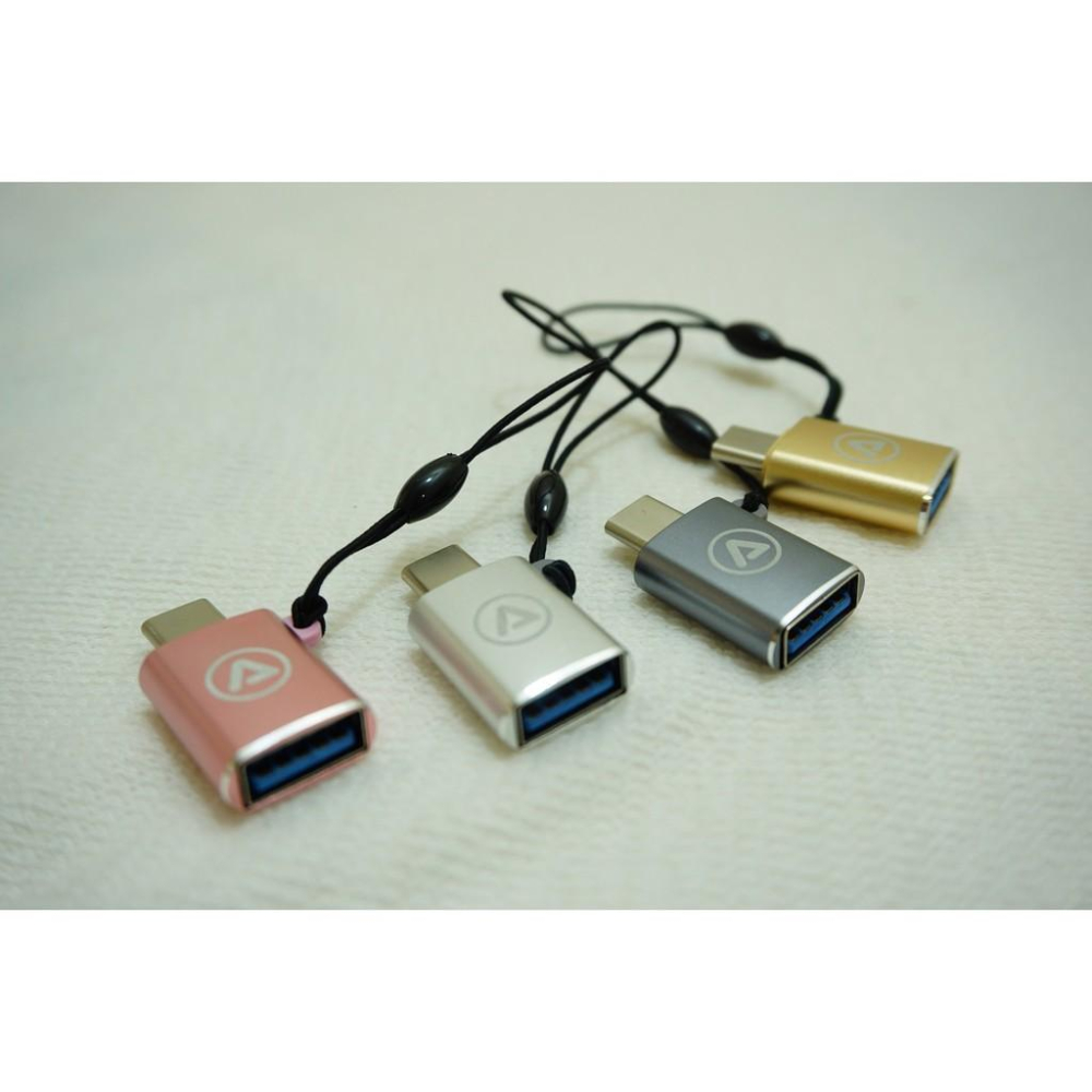 TYPE-C OTG 轉接頭 USB 3.0 3.1 TYPE C 手機 筆電 電腦 附掛繩-細節圖4