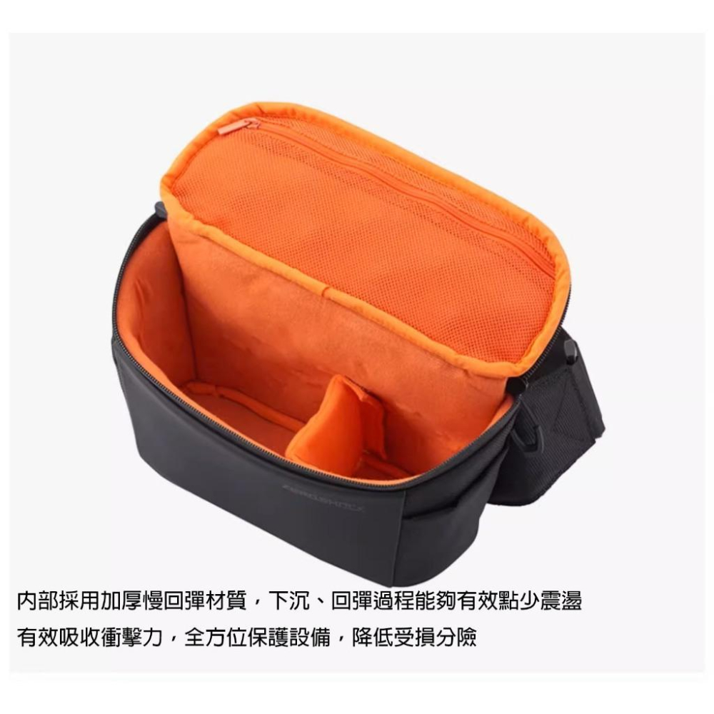 ELECOM耐衝擊相機包兩用式大開口斜背包輕量化出行腰包防潑水耐磨便攜收納包-細節圖7