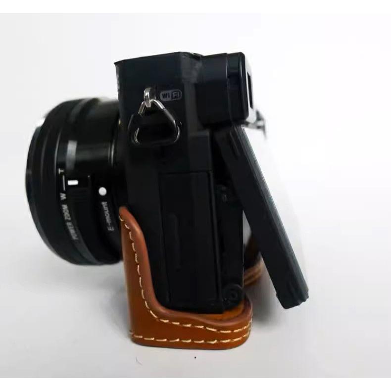 SONY A7R4 A7M4 A6400  半套皮套底座微單 保護套-細節圖3
