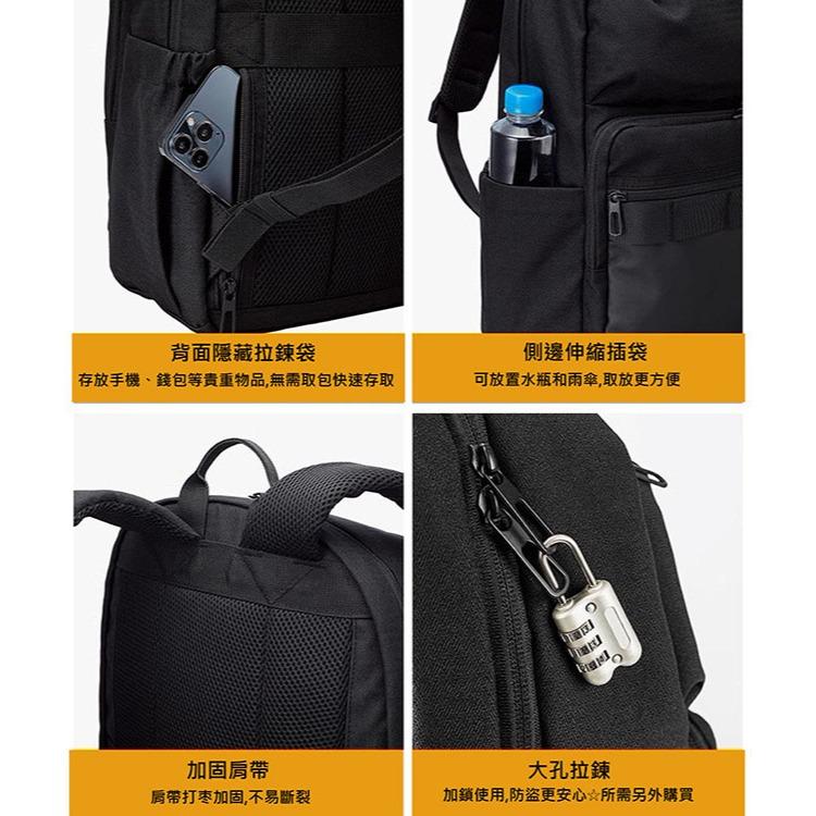 (台灣現貨) ELECOM BM-BPSDBK 休閒雙肩包15.6吋筆電包多功能背包通勤戶外旅行包-細節圖3