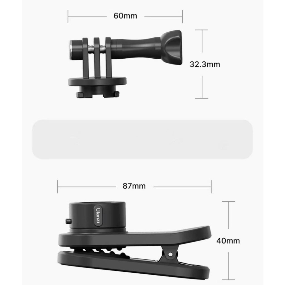 (台灣現貨) Ulanzi優籃Go-QuickⅡ磁吸快拆背包夾適用gopro12/11大疆action3/4運動相機配件-細節圖8