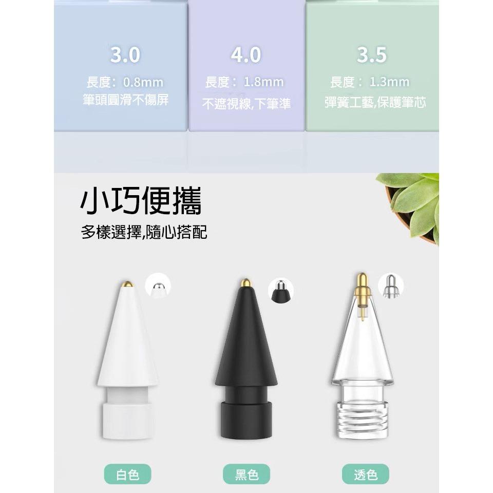AHAstyle適用蘋果筆筆頭改造筆尖Apple Pencil一二代iPad觸控電容筆針管筆尖透明4.0mm不擋視線3.-細節圖4