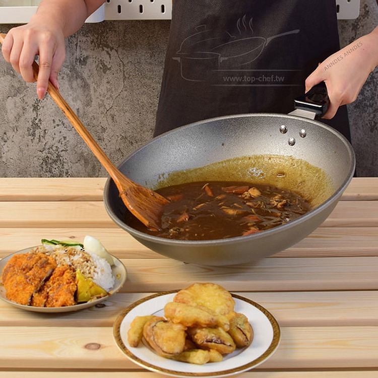 TOP-CHEF 頂尖廚師 42公分 鈦合金頂級中華不沾炒鍋｜不沾鍋｜炒鍋｜不沾炒鍋｜炒菜鍋｜鈦合金不沾鍋-細節圖8