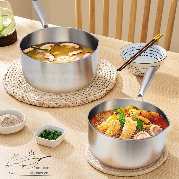 TOP-CHEF 頂尖廚師 22公分 IH爐鍋｜頂級白晶316不鏽鋼圓藝深型油炸鍋｜無塗層鍋｜316不鏽鋼鍋-細節圖6