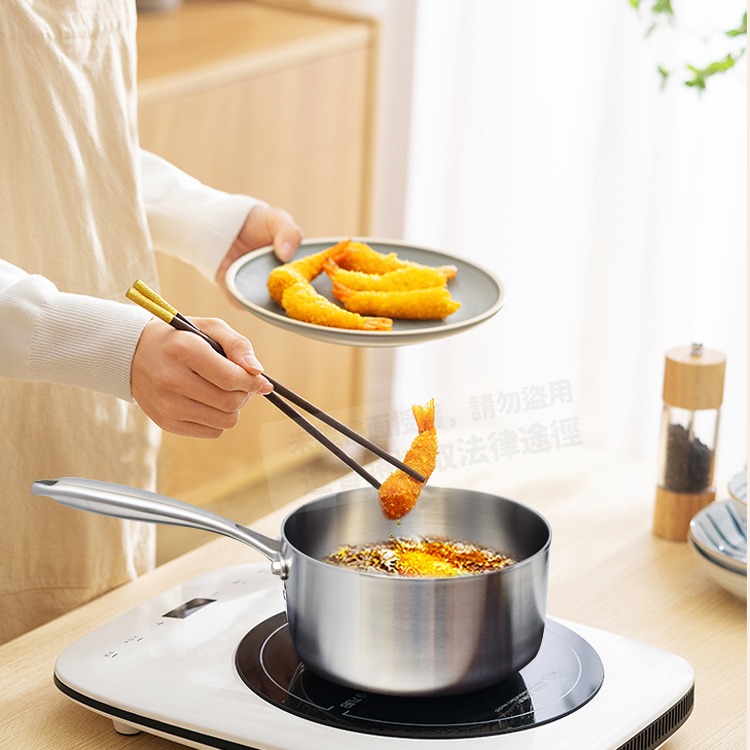 TOP-CHEF 頂尖廚師 18公分 IH爐鍋｜頂級白晶316不鏽鋼圓藝深型油炸鍋｜無塗層鍋｜316不鏽鋼鍋-細節圖7