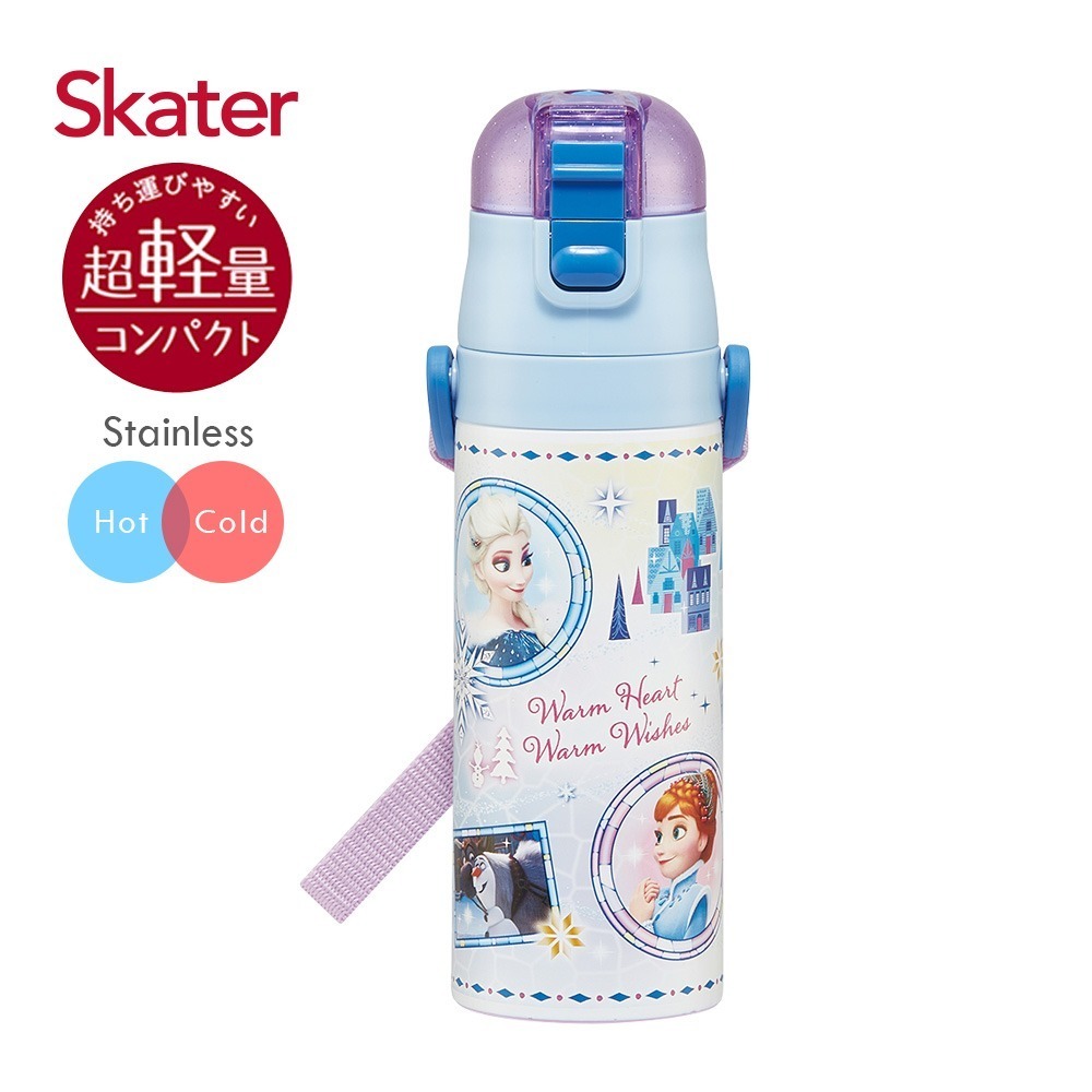 skater 470ml 不鏽鋼直飲保溫水壺｜冰雪奇緣水壺｜迪士尼水壺｜SDC4｜冰雪奇緣保溫瓶｜冰雪奇緣不鏽鋼水壺-規格圖6