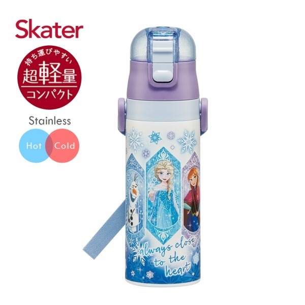 skater 470ml 不鏽鋼直飲保溫水壺｜冰雪奇緣水壺｜迪士尼水壺｜SDC4｜冰雪奇緣保溫瓶｜冰雪奇緣不鏽鋼水壺-規格圖6