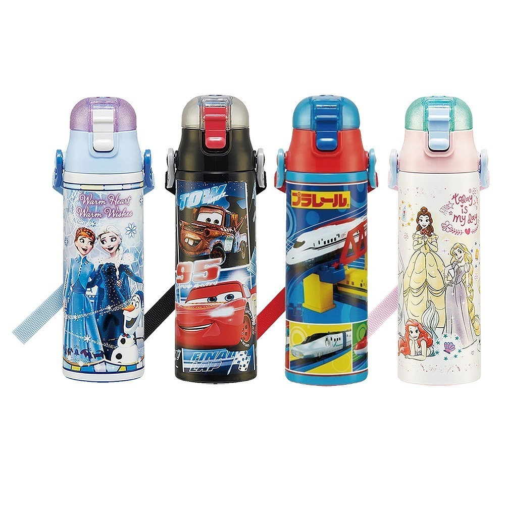 Skater 迪士尼區 580ml 直飲不鏽鋼保溫水壺｜超輕量不鏽鋼水壺｜迪士尼公主｜閃電麥昆｜冰雪奇緣｜鐵道王國-細節圖2