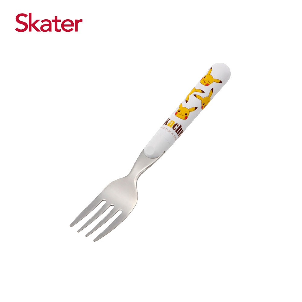 Skater 日本學習餐具｜皮卡丘湯匙｜皮卡丘叉子｜不鏽鋼叉子｜皮卡丘餐具組｜寶可夢餐具-規格圖3