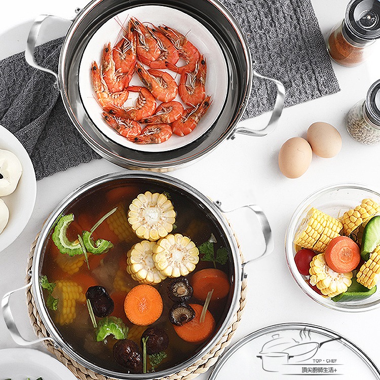 TOP-CHEF 頂尖廚師 29公分 IH爐鍋｜頂級白晶316不鏽鋼圓藝深型雙耳湯鍋｜不鏽鋼湯鍋｜不鏽鋼雙耳湯鍋-細節圖6