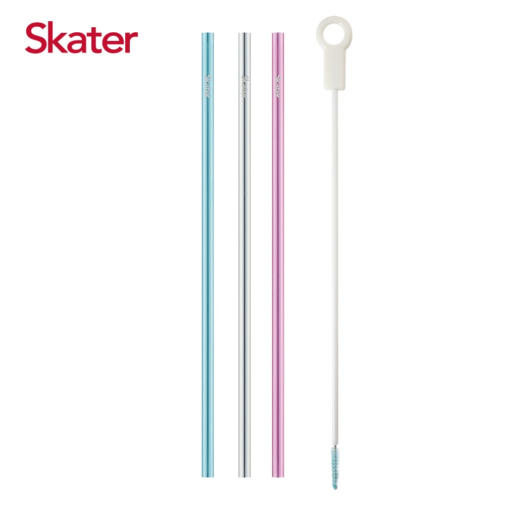 Skater 環保吸管組 3入附刷｜冷飲專用吸管｜鋁製環保吸管-細節圖2