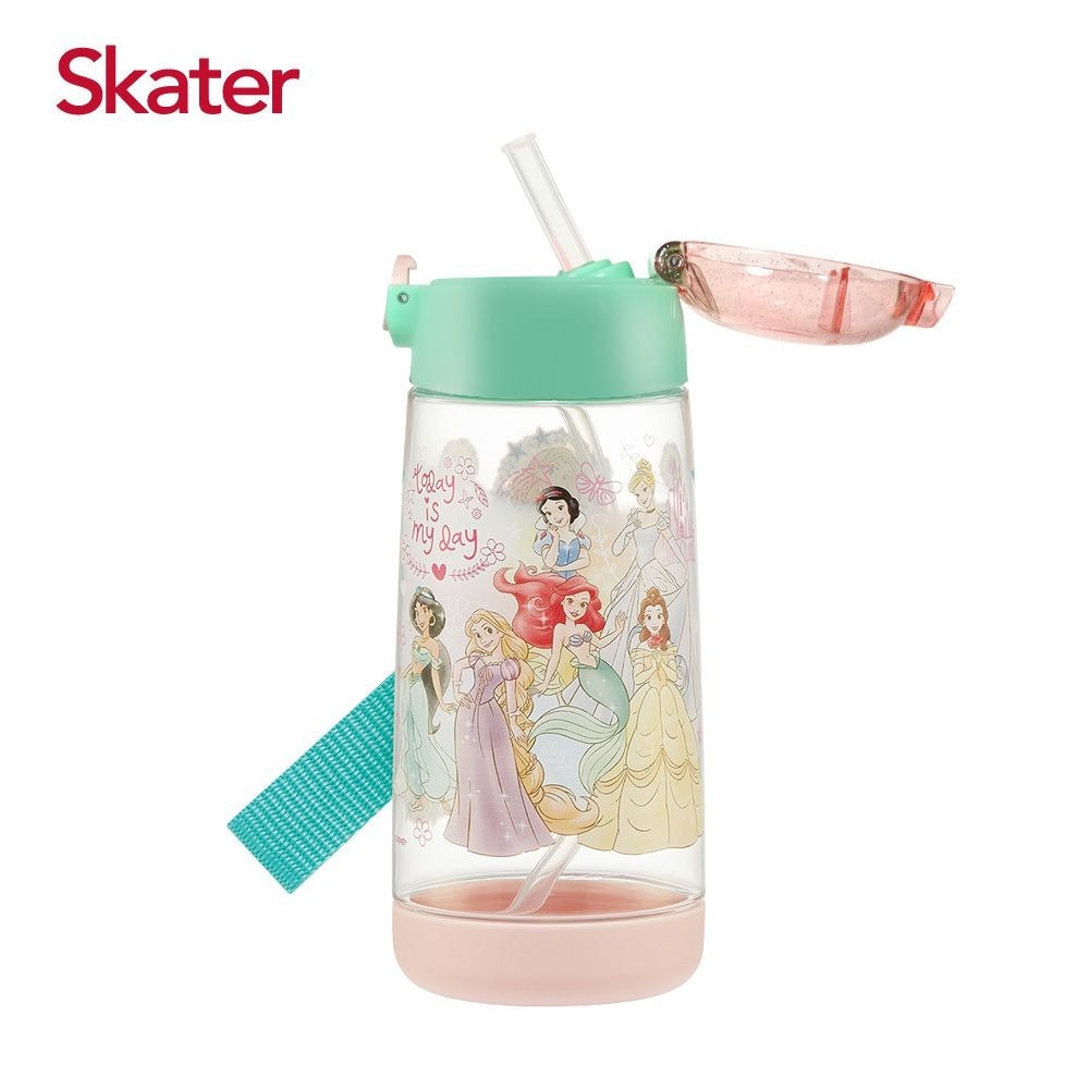 Skater 480ml PET吸管水壺｜迪士尼公主水壺｜公主水壺｜PDSH5｜透明水壺｜吸管水壺-規格圖3