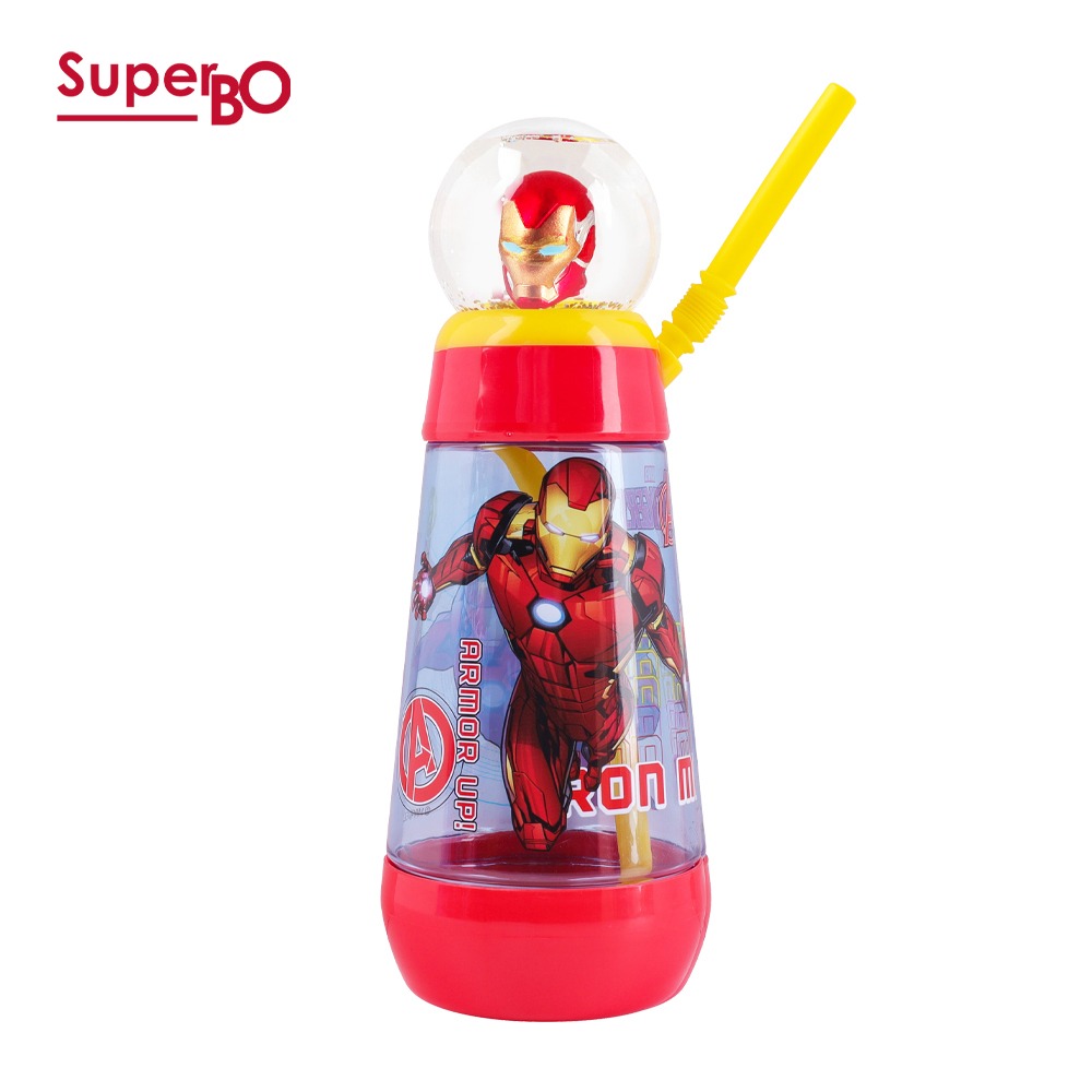 SuperBO 325ml 水晶球水壺｜鋼鐵人水壺｜漫威水壺｜鋼鐵人吸管水壺｜水晶球吸管水壺-規格圖4