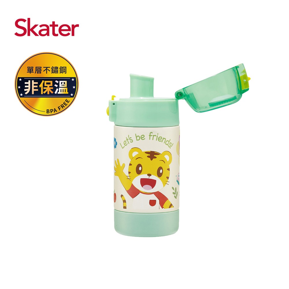 Skater 日本人氣 350ml 不鏽鋼直飲冷水壺｜巧虎｜不鏽鋼冷水壺｜超輕量不鏽鋼水壺-細節圖2